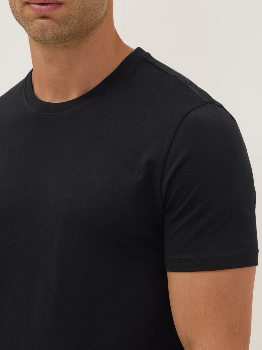 3-pack of black organic cotton short-sleeve T-shirts_2