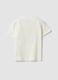 White pure organic cotton T-shirt with print, regular fit for baby boy_1