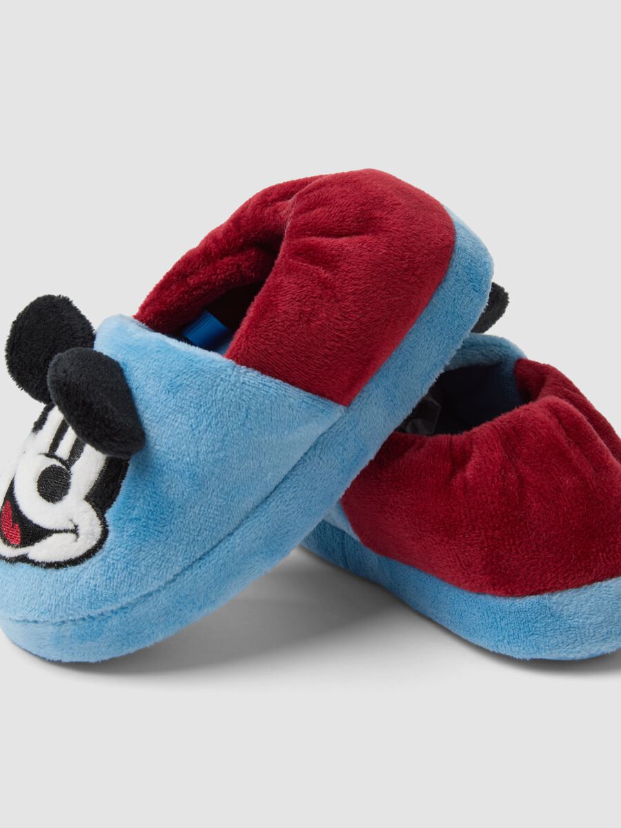 Blue Mickey & Friends print slippers for boys_2