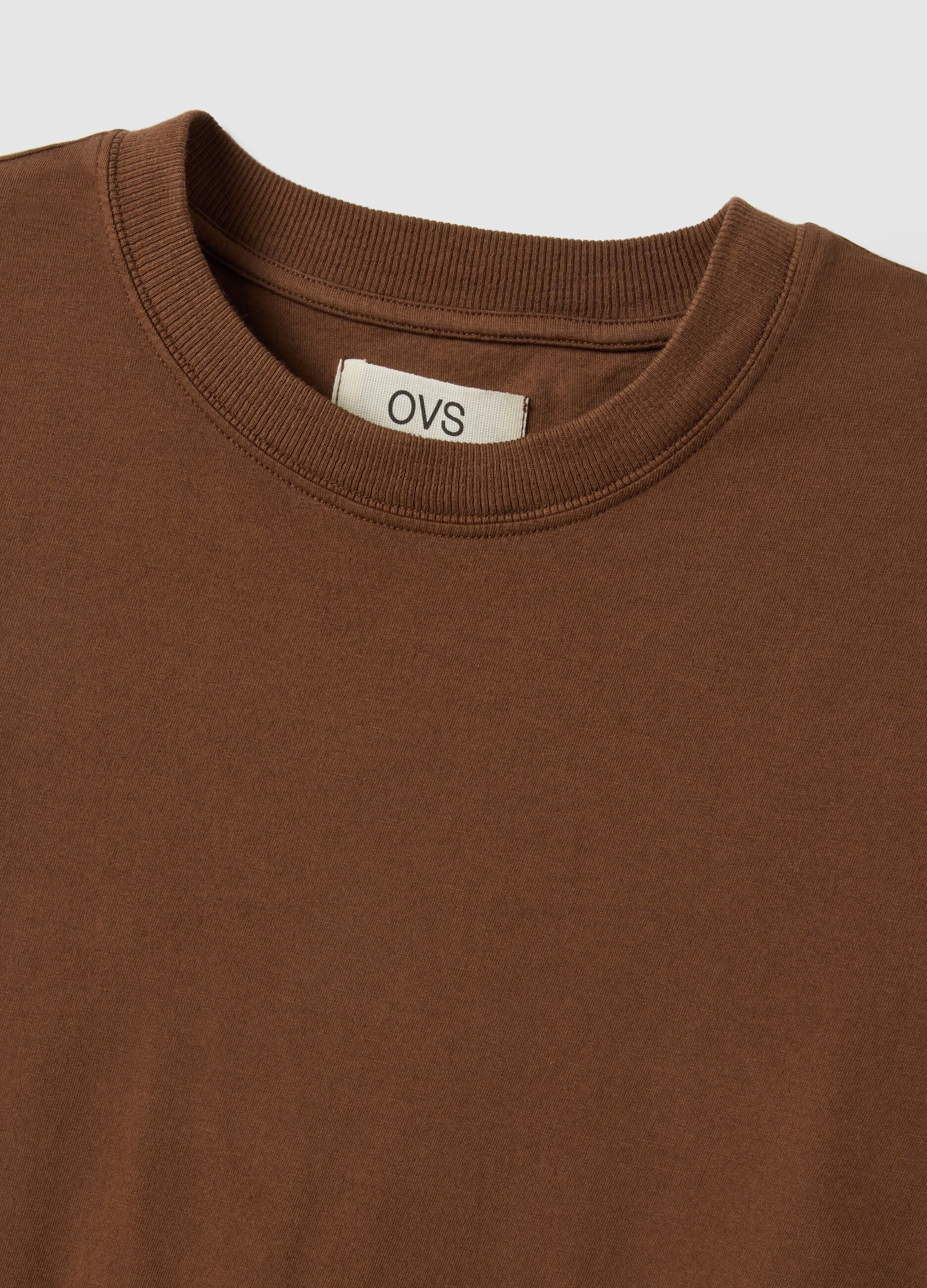 Brown pure cotton T-shirt