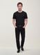 Black slim-fit jeans in cotton and viscose blend_0