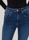 Blue stretch cotton denim flare jeans_3