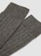 Long grey socks in wool, viscose and stretch cashmere_1