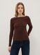 Brown pure cotton regular fit t-shirt_0