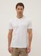 White mercerised pure cotton T-shirt, regular fit_2