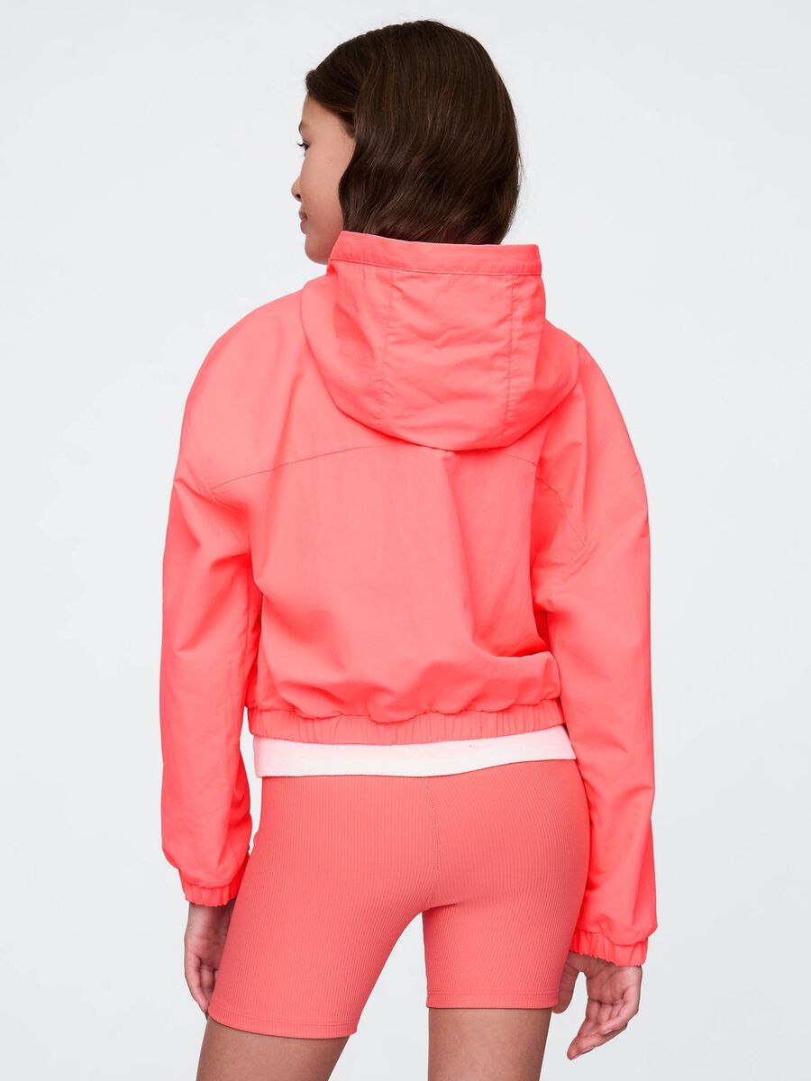Pink lightweight jacket with hood_2