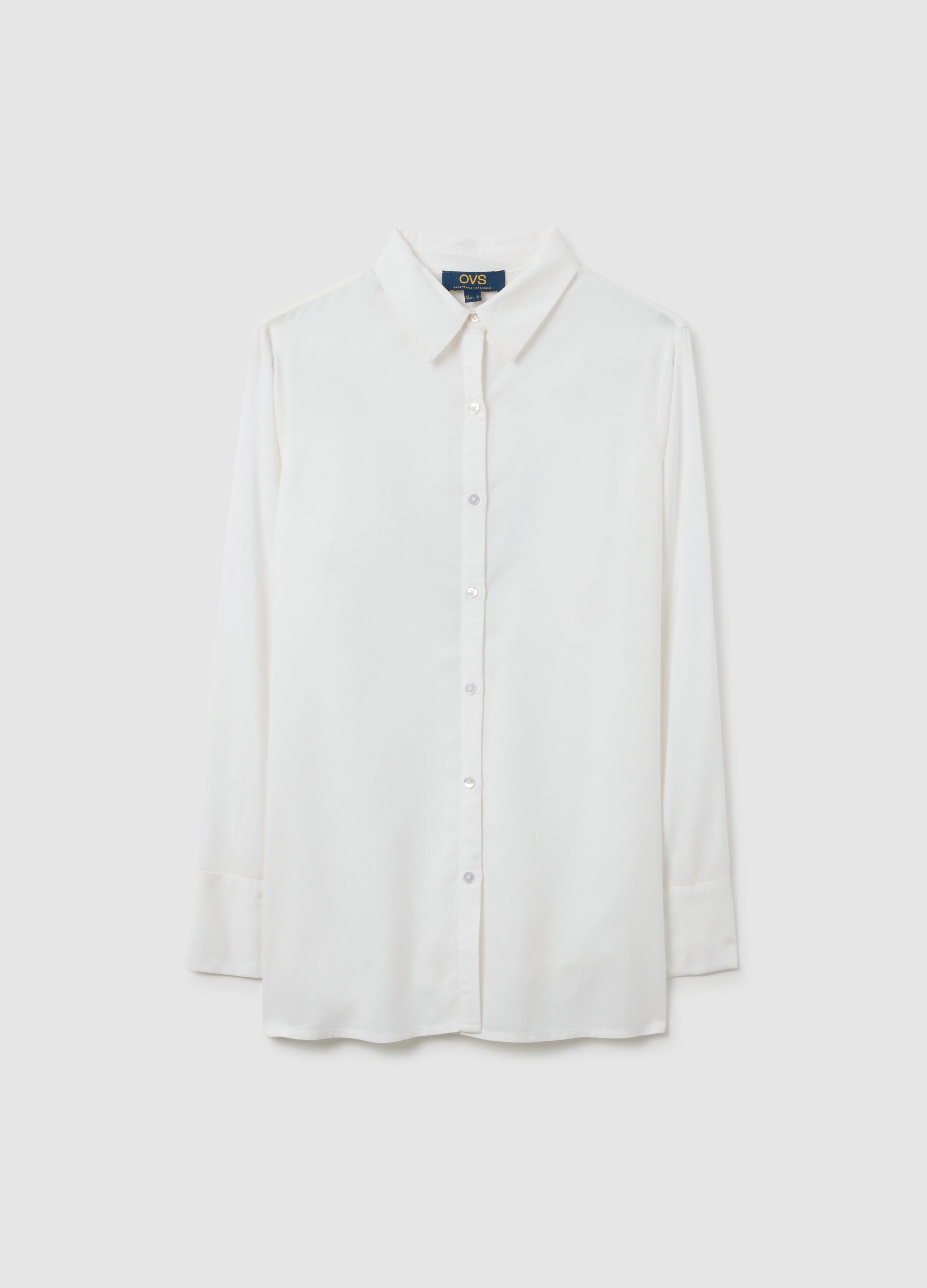 White Regular Fit Blouse