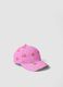 Cappello baseball rosa in puro cotone_0