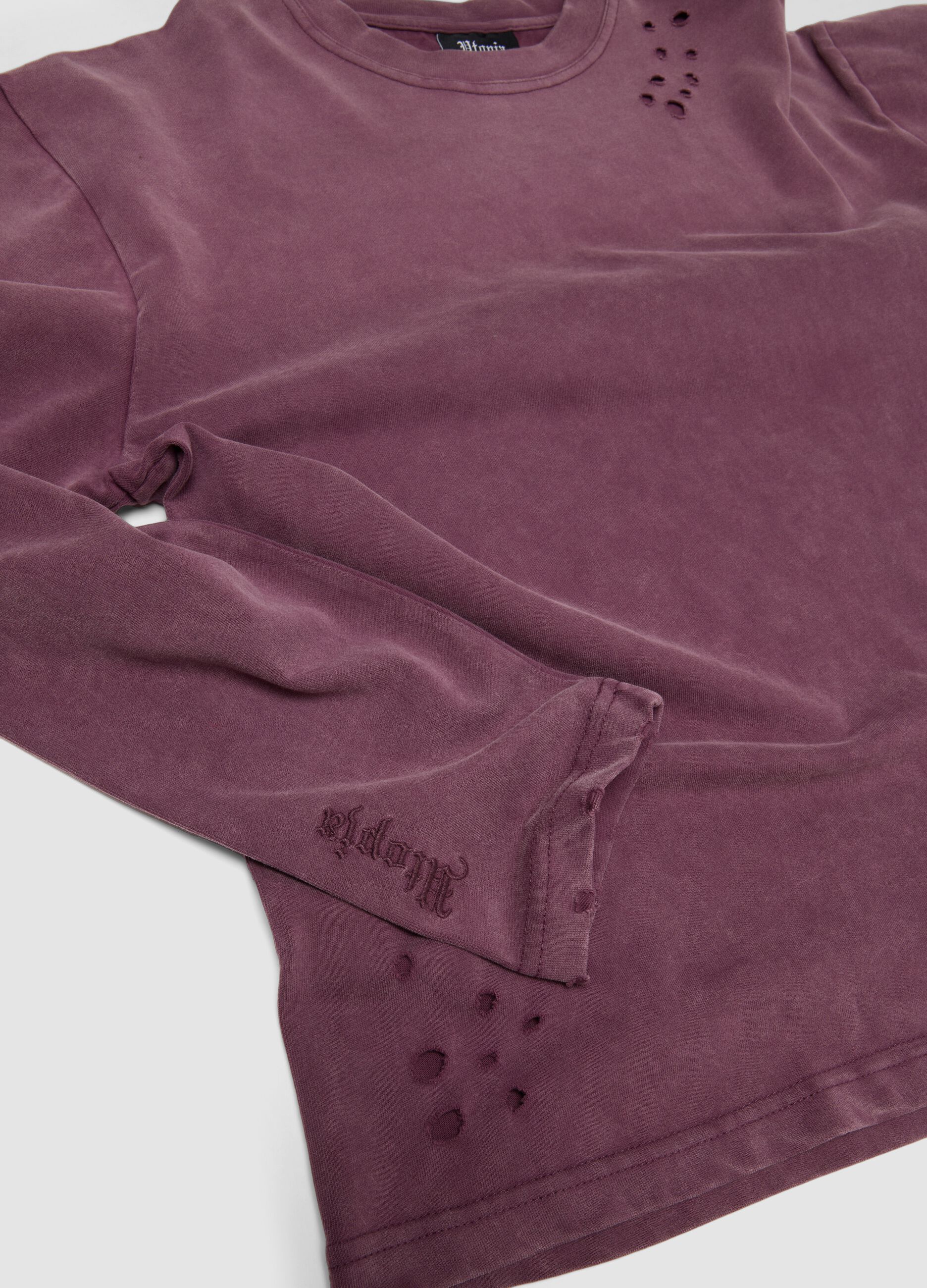 Double Long-Sleeve Sunfaded Burgundy