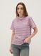Multicolour striped pure cotton T-shirt with regular fit_2