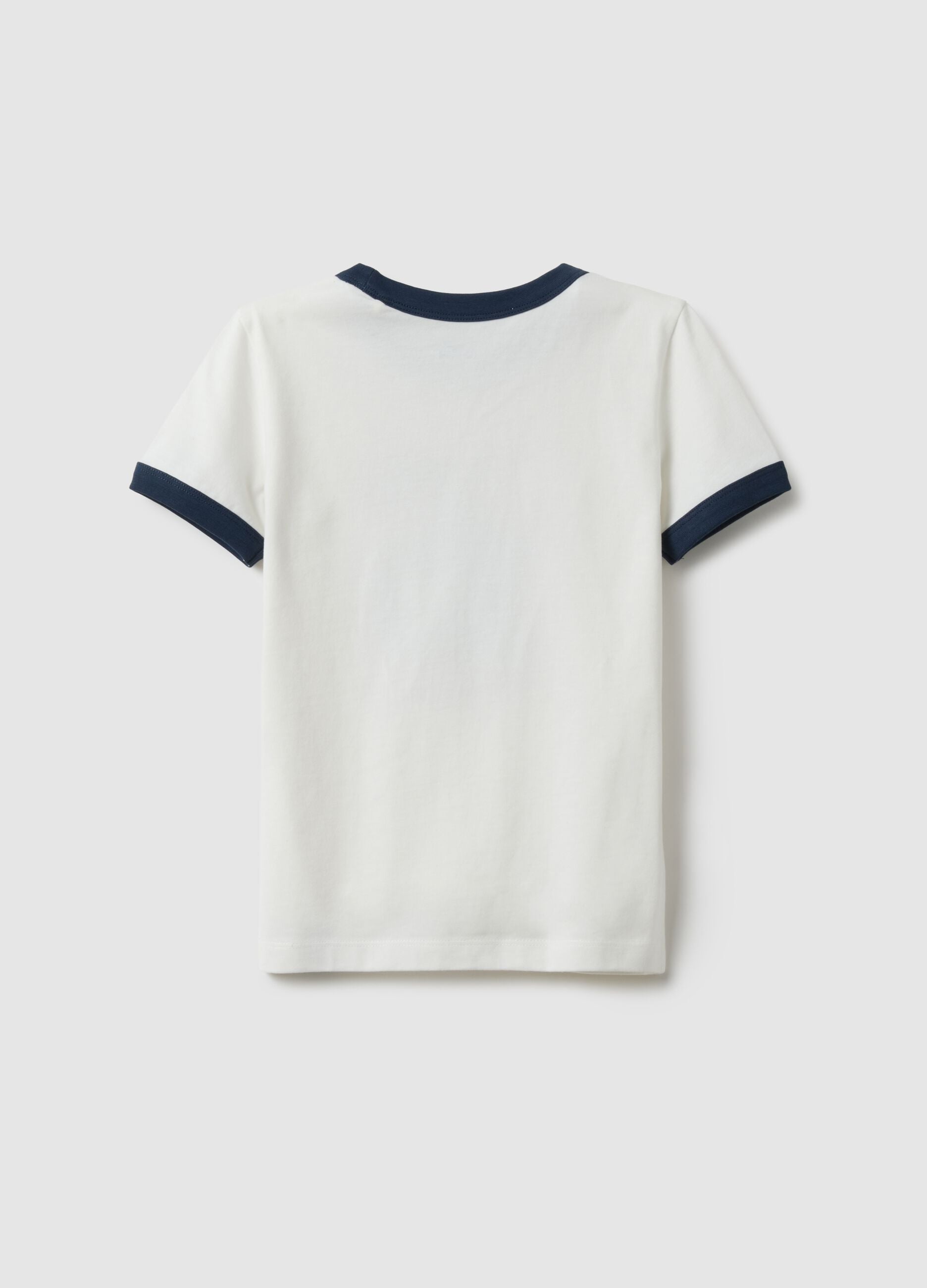 Multicolour fitted cotton T-shirt for girls
