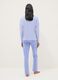 Purple pure cotton pyjamas regular fit with embroidery_2