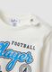 White organic cotton T-shirt with puppy print for baby boy_3