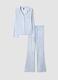 Pure Viscose Multicolour Check Pyjama Regular Fit with V-Neck_4