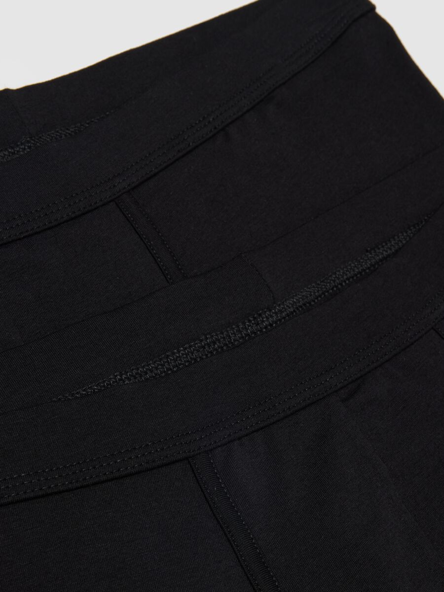 Bipack boxer midi neri in cotone Supima elasticizzato regular fit_5