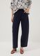 Blue stretch cotton trousers_1