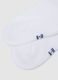 Multipack of white cotton blend ankle socks for babies_2