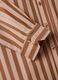 Brown striped pure cotton poplin shirt, regular fit_1