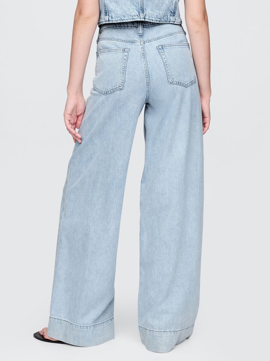 Jeans wide leg in denim_4