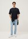 Black pure cotton relaxed fit T-shirt_1