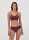 Brown stretch microfibre bralette bra with removable padding_1