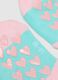 Multicolour cotton blend anti-slip socks for girls with prints_1
