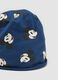 Blue Mickey print organic stretch cotton jersey hat_1