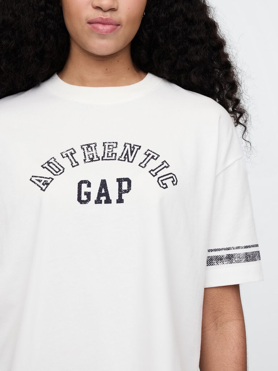 T-shirt a maniche corte in cotone con logo GAP_3