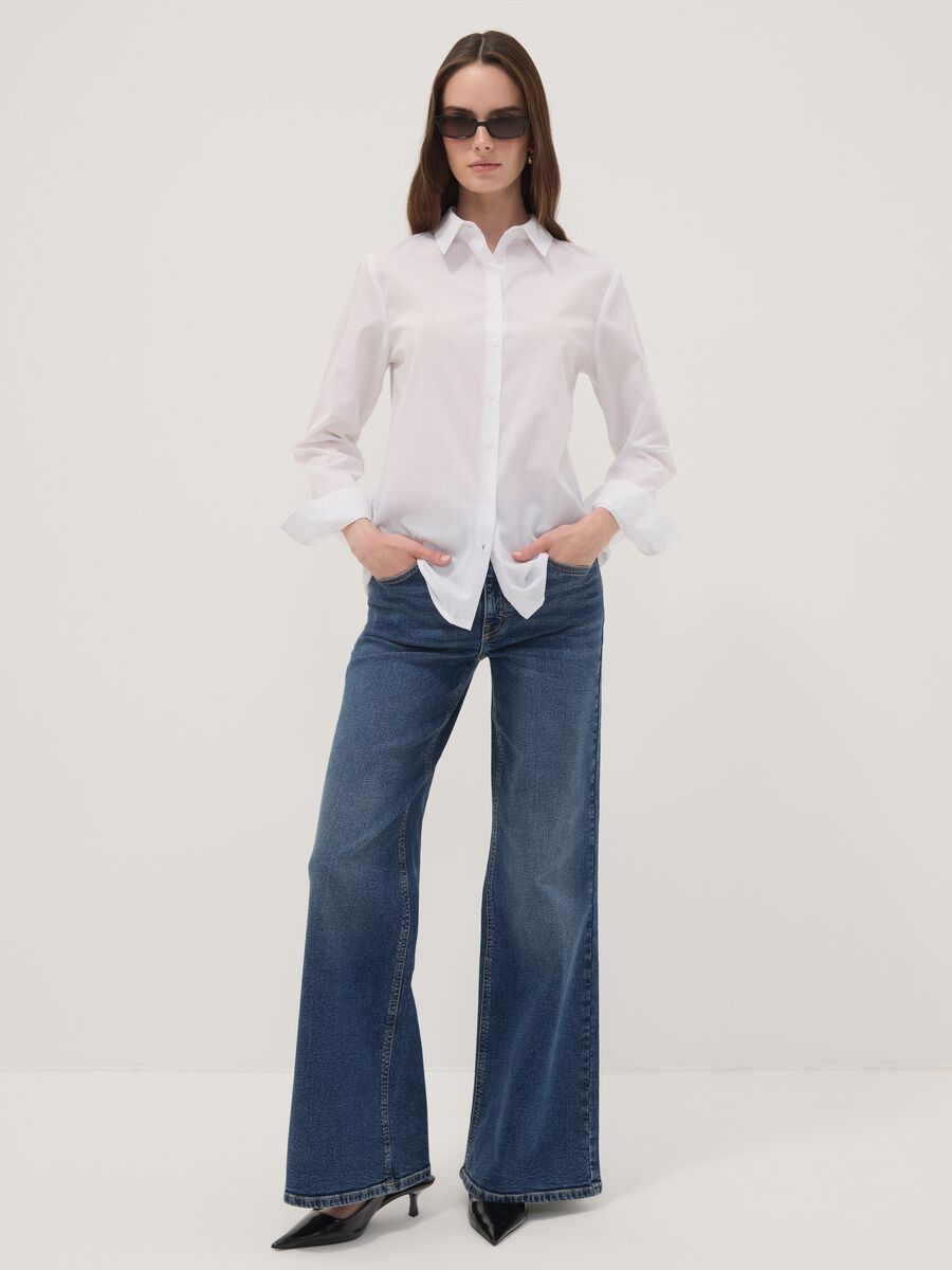 White long-sleeve slim-fit shirt_2
