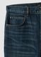 Blue pure cotton denim jeans with flare fit_1