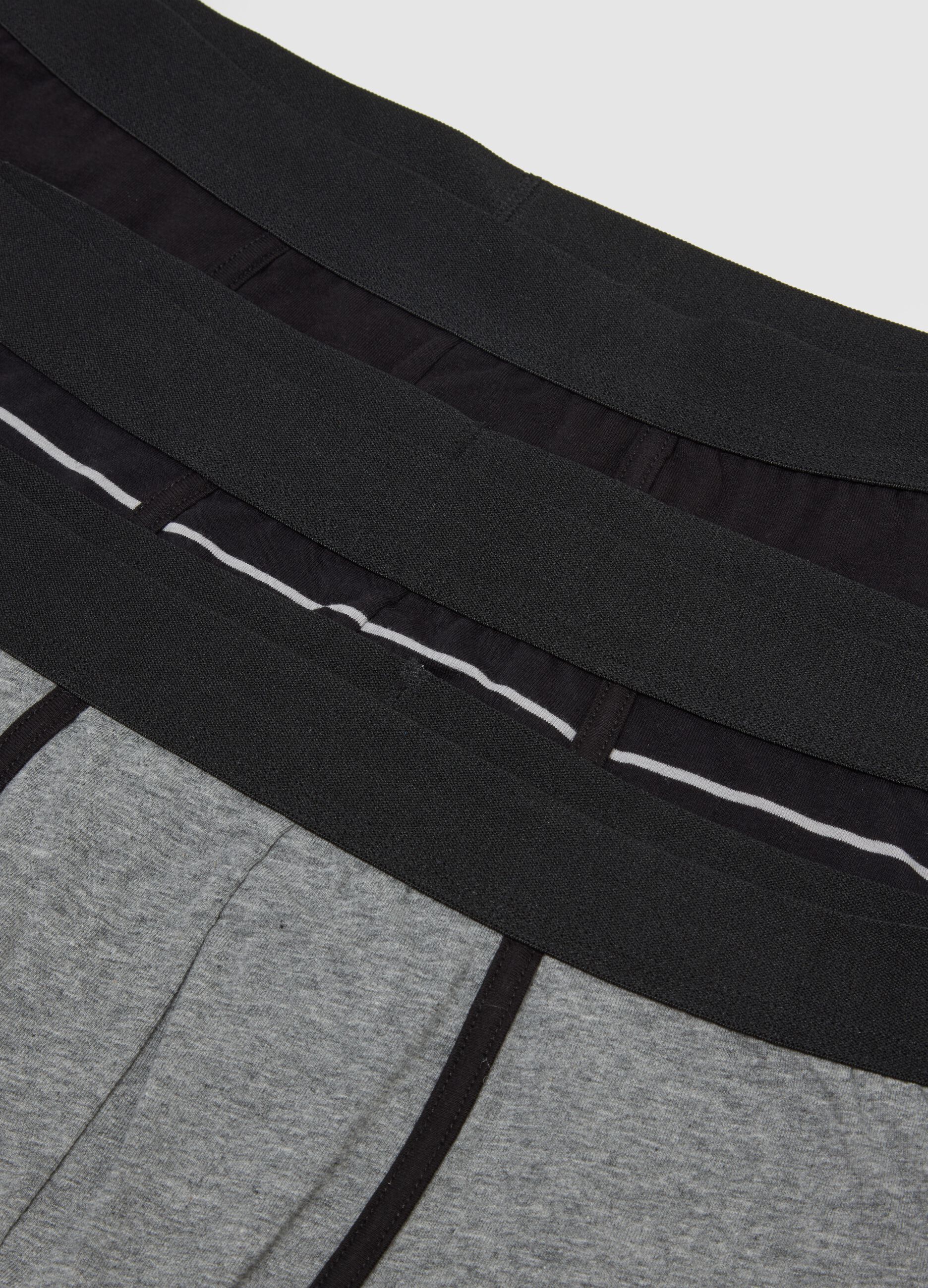 3-pack multicolour regular-fit stretch organic cotton midi boxers