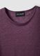 Purple short-sleeved pure linen T-shirt, regular fit_5