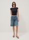 Black stretch fabric top_1