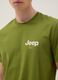 Green pure cotton regular fit T-shirt with print_3