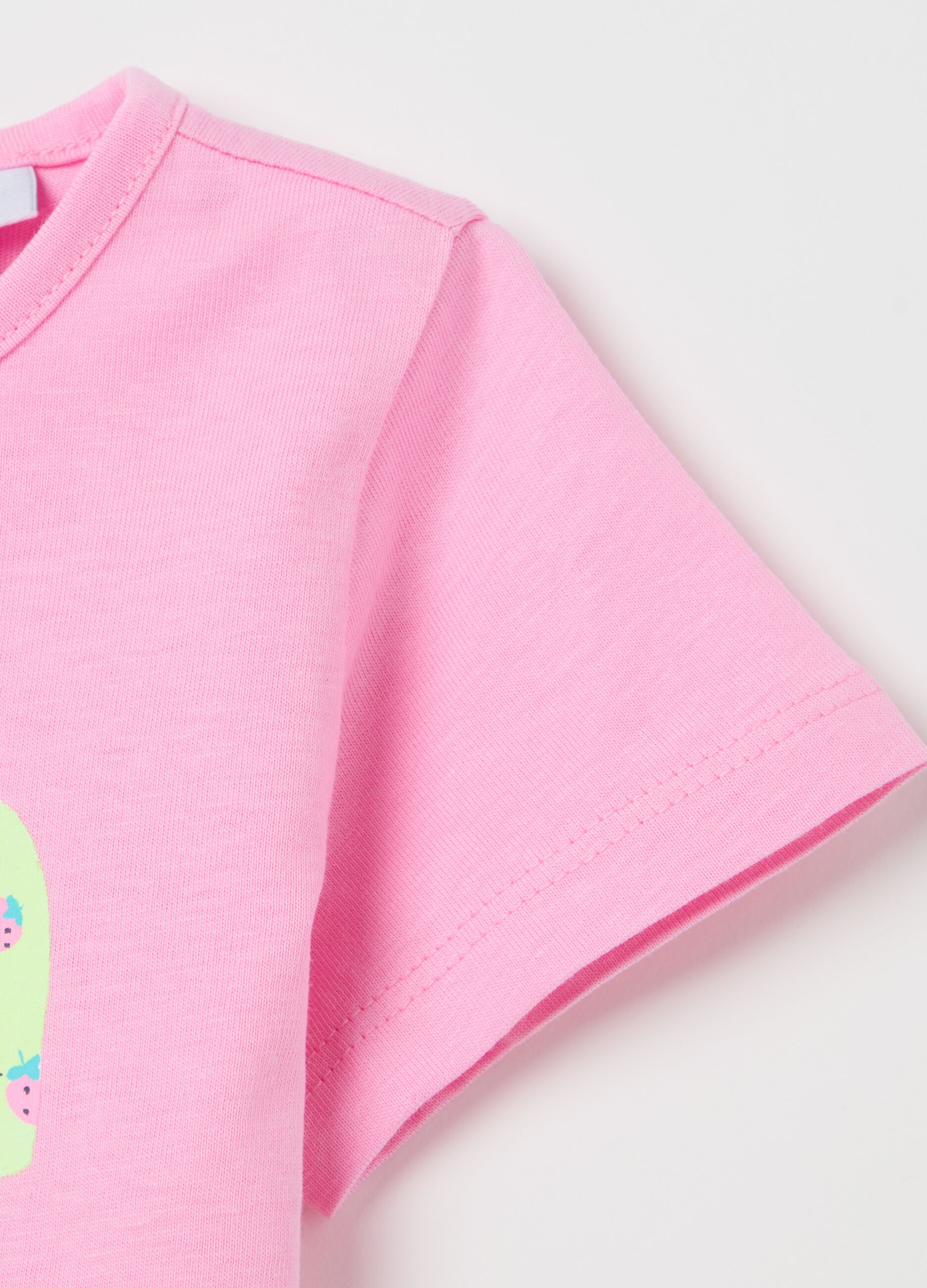 Cotton T-shirt with print