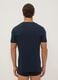 Blue pure Supima cotton V-neck T-shirt, regular fit_3