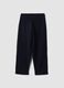 Blue stretch viscose and lyocell regular-fit trousers for boys_1