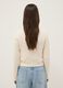 White pure cotton regular fit pullover with cable knit design_3