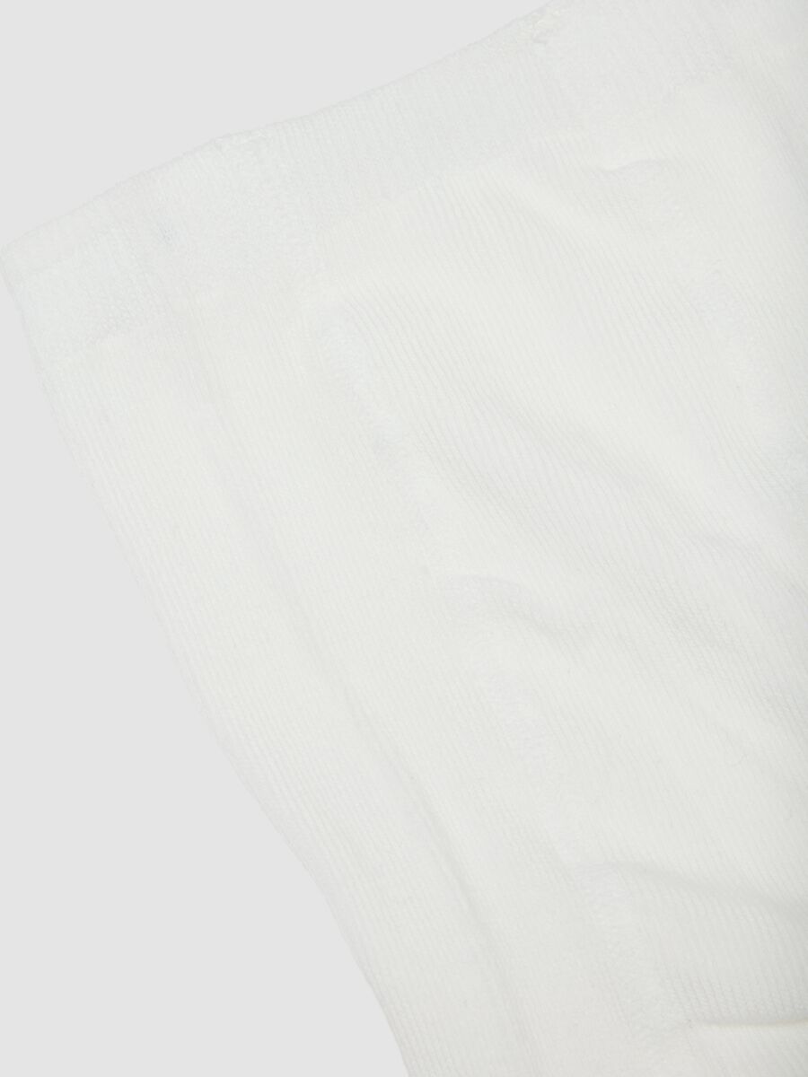 White organic stretch cotton tights_1