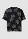 Black pure cotton T-shirt with "Beauty of nature" slogan_1