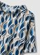 Multicoloured stretch cotton top with soft collar_5