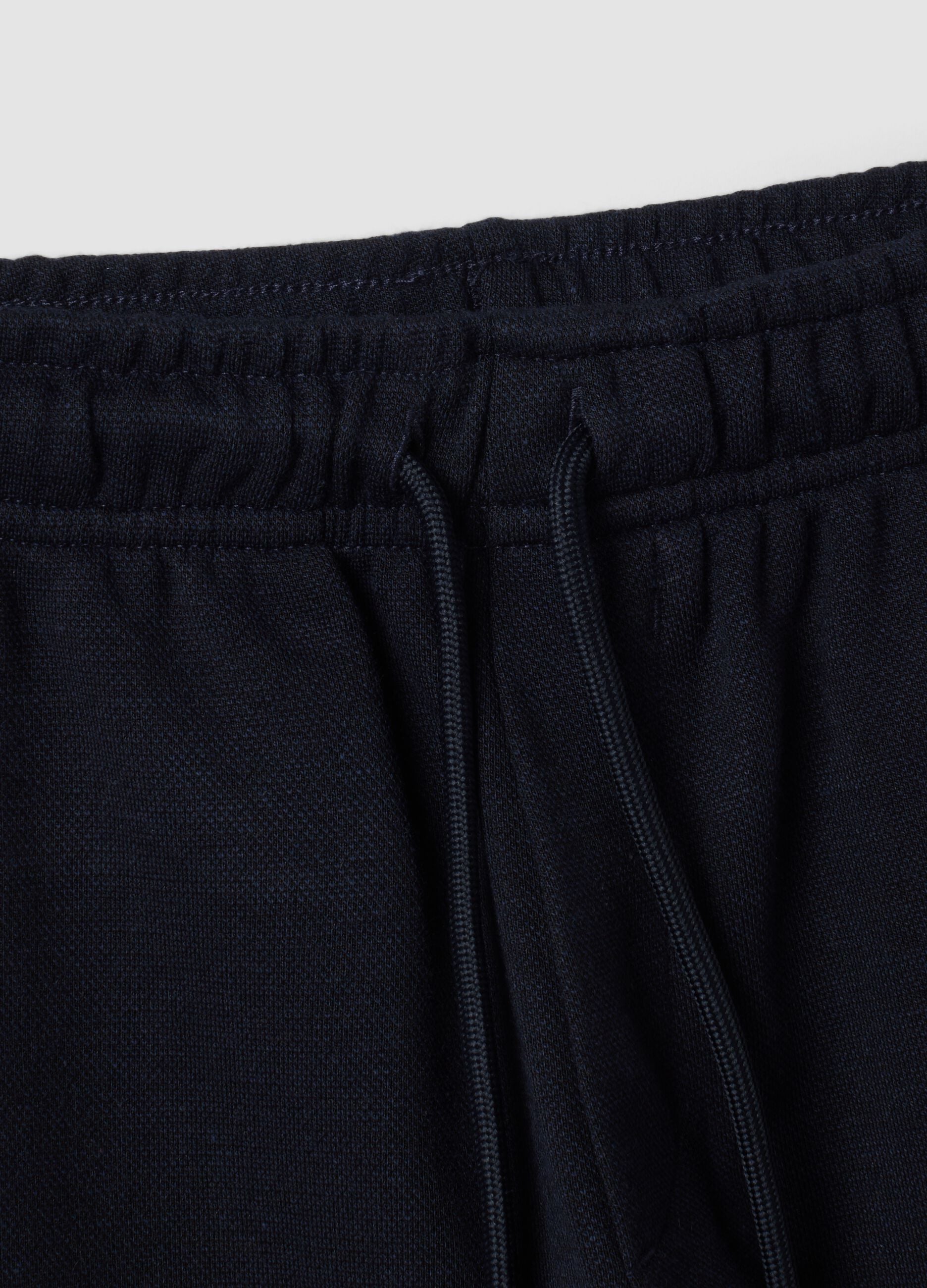 Blue stretch viscose and lyocell regular-fit trousers for boys