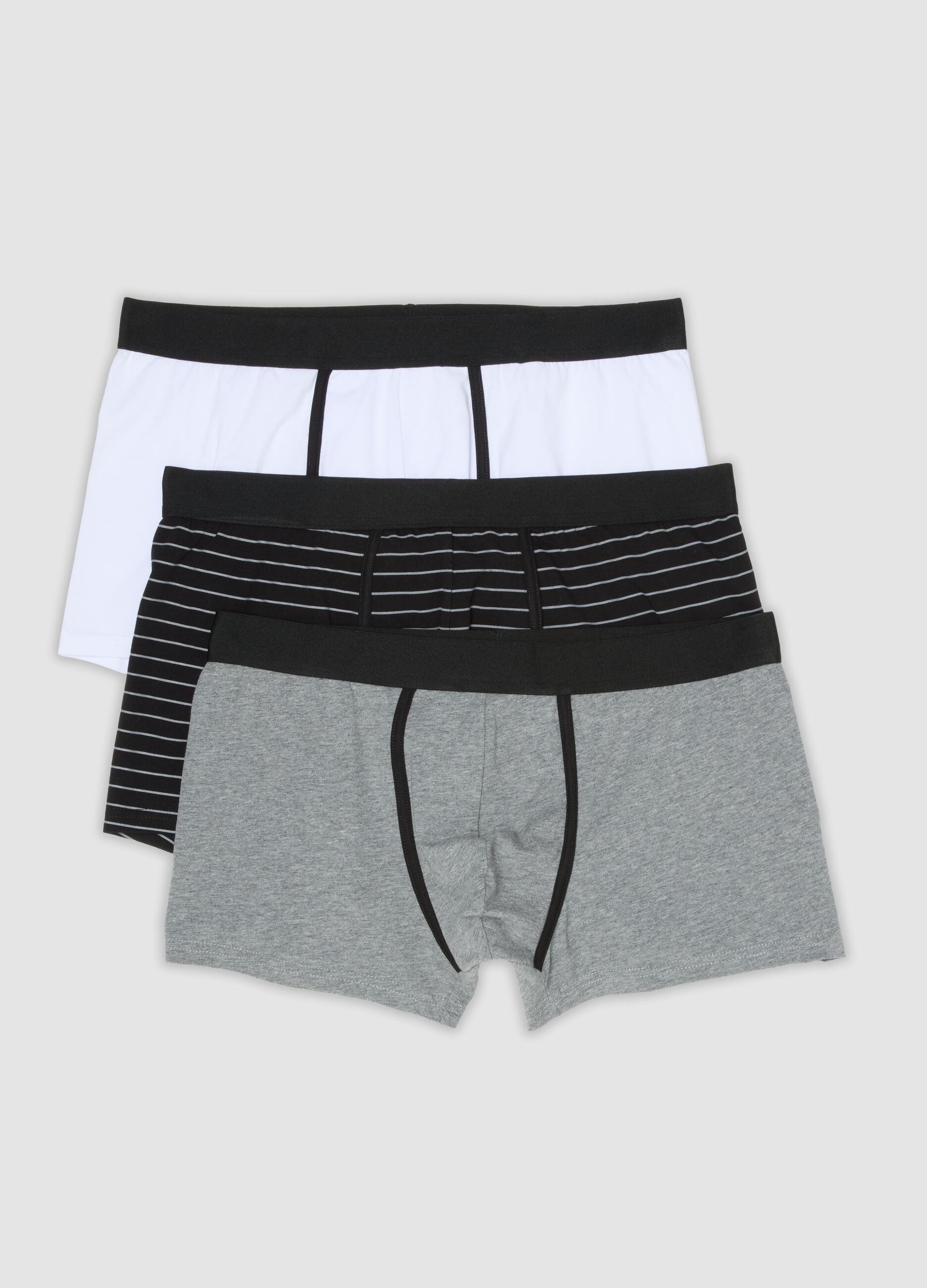 3-pack of multicolour stretch organic cotton boxers