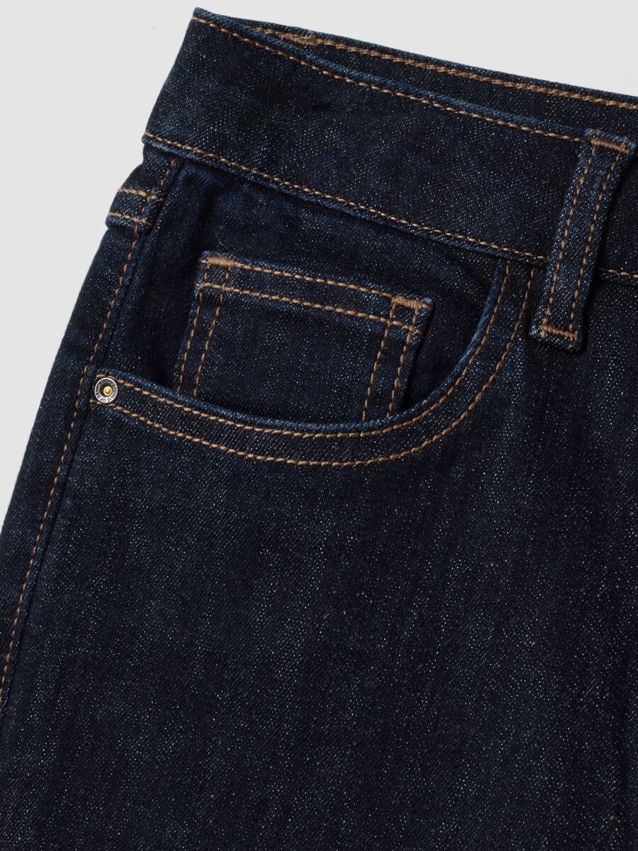 Blue flared stretch-cotton jeans_6