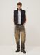 Black padded gilet regular fit with zip_0