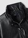Black regular-fit jacket with zip and high collar_1