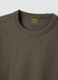 Green relaxed fit crew neck pure cotton t-shirt_5