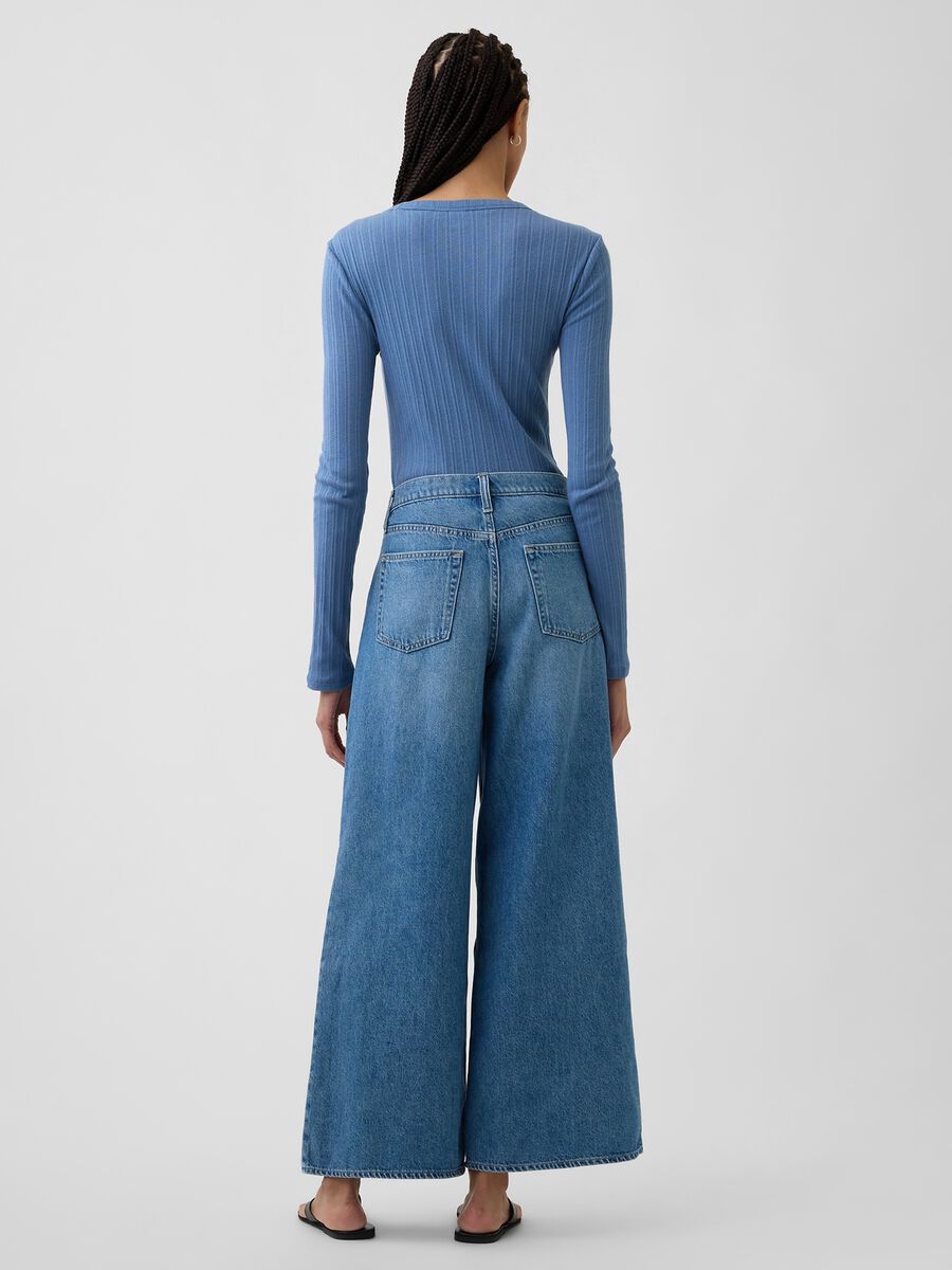 Pure cotton wide-leg jeans_1