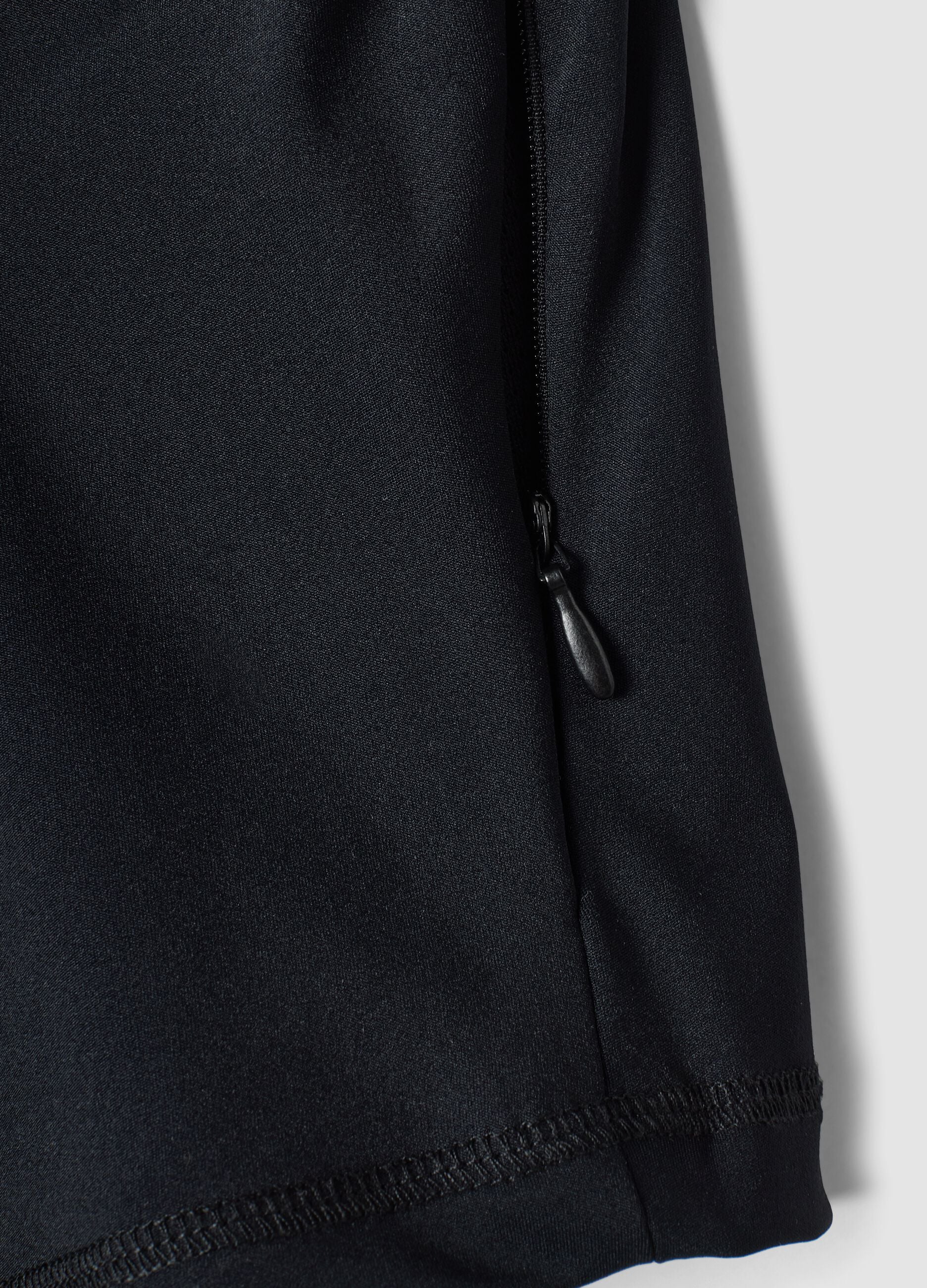 Black Fitted Full-Zip