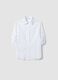 White broderie anglaise pure cotton shirt, regular fit_4
